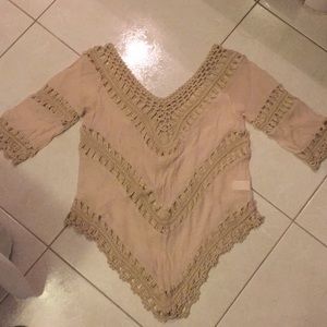 Boho embroidered tunic